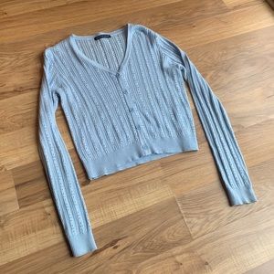 Brandy Melville Light Blue Knit Cardigan